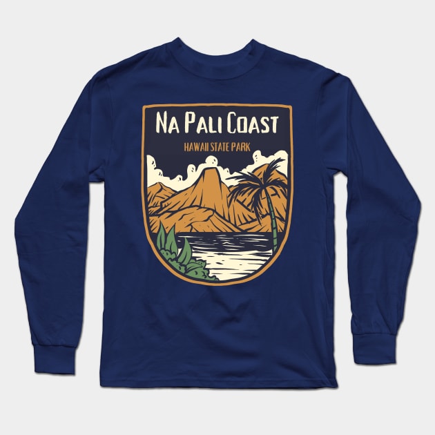 Na Pali Coast State Park Long Sleeve T-Shirt by soulfulprintss8